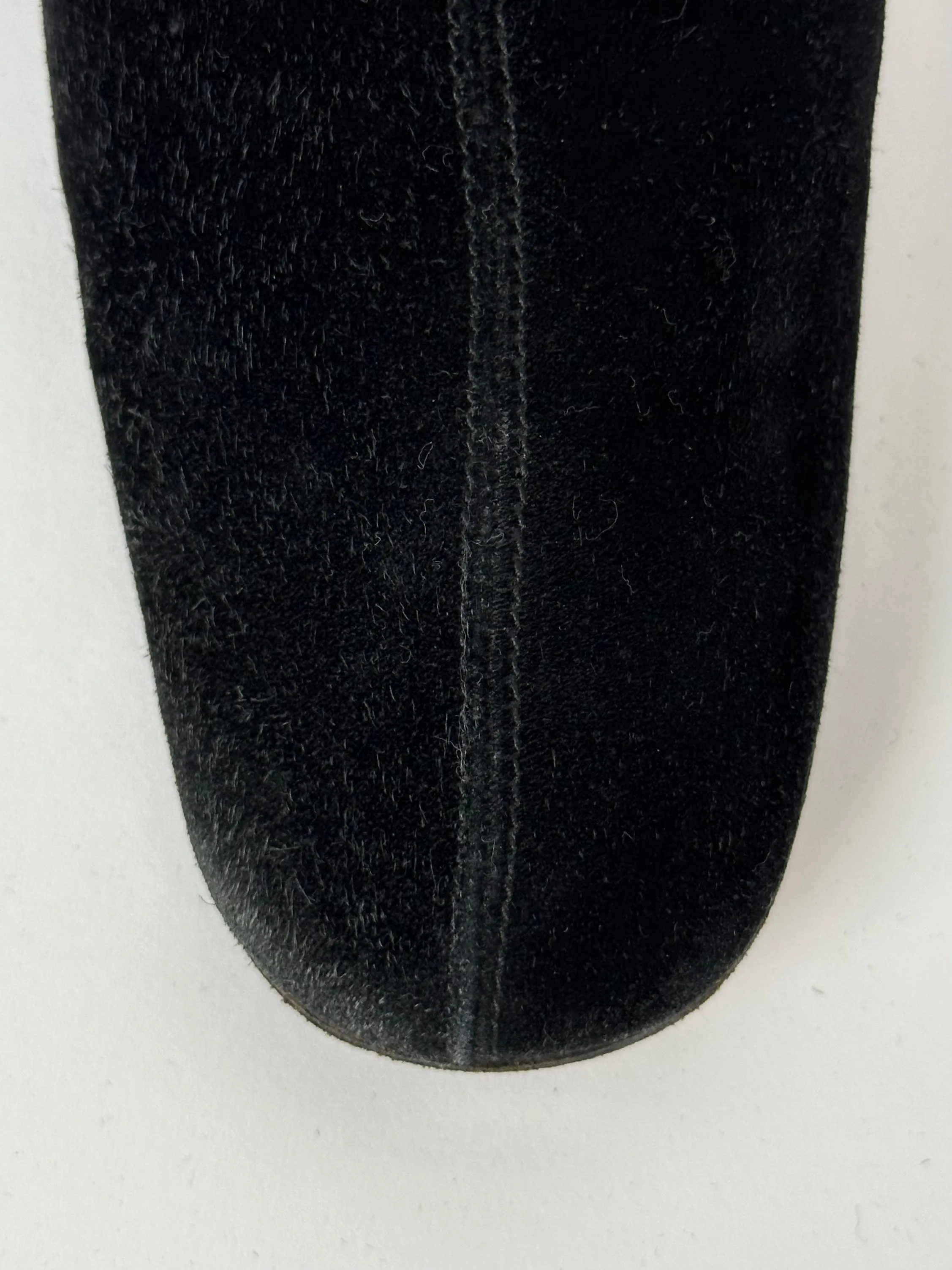 1970s Gucci Suede Buckle Web Loafers