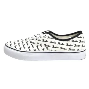 [8] DS! Number Nine Fender Logo Canvas Sneaker White