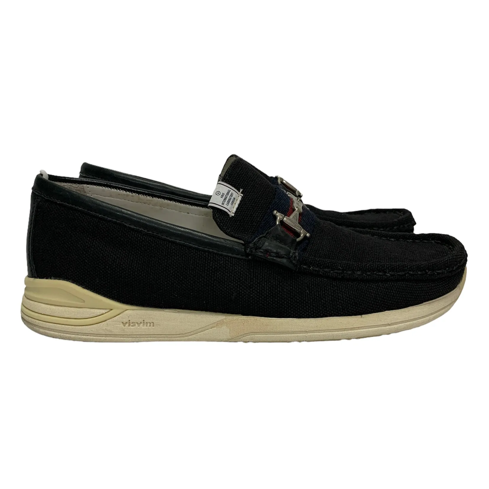 [8] Visvim Abarth Moc-Folk Canvas Horesebit Loafers