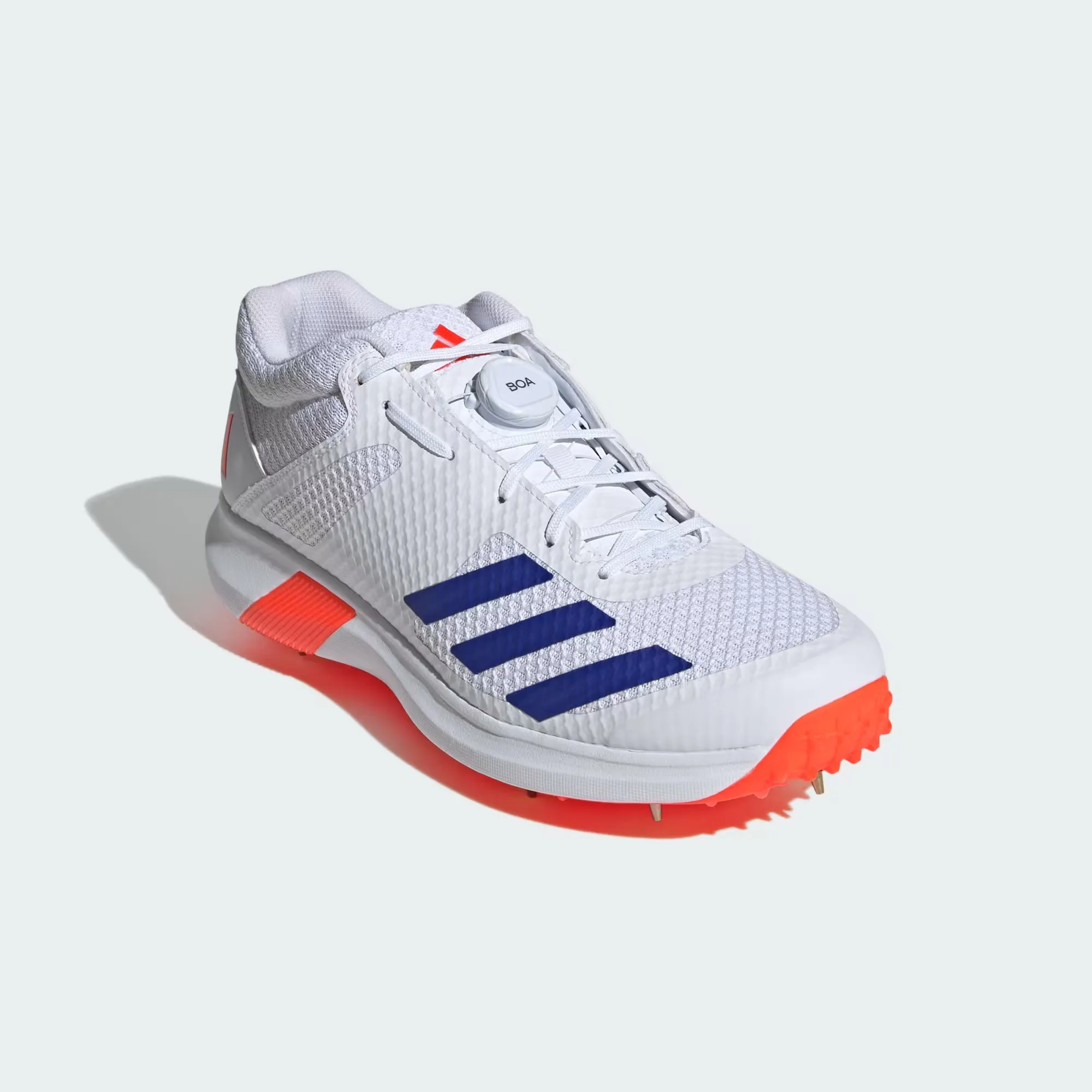 Adidas Adipower Vector Mid 20 Men's Cricket Shoe | Cloud White/Lucid Blue/Solar Red