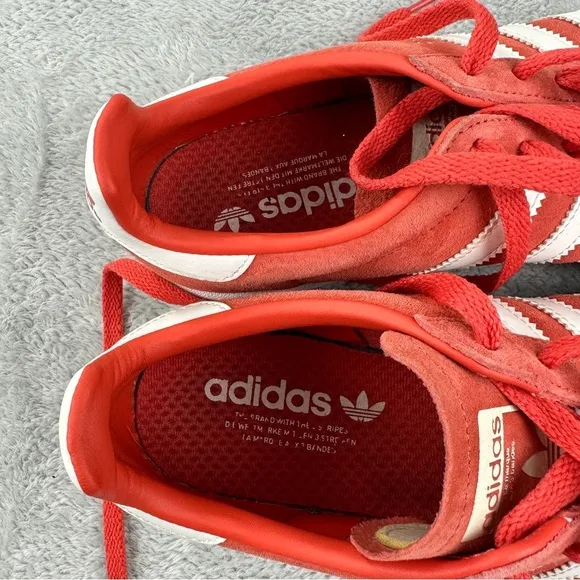 Adidas Original Campus Trace Scarlet DB0984 Men's Size 8 US Salmon/White Sneaker