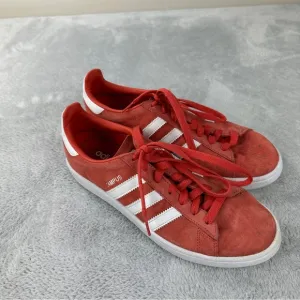Adidas Original Campus Trace Scarlet DB0984 Men's Size 8 US Salmon/White Sneaker