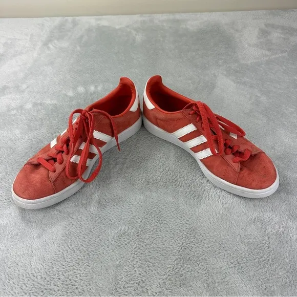 Adidas Original Campus Trace Scarlet DB0984 Men's Size 8 US Salmon/White Sneaker