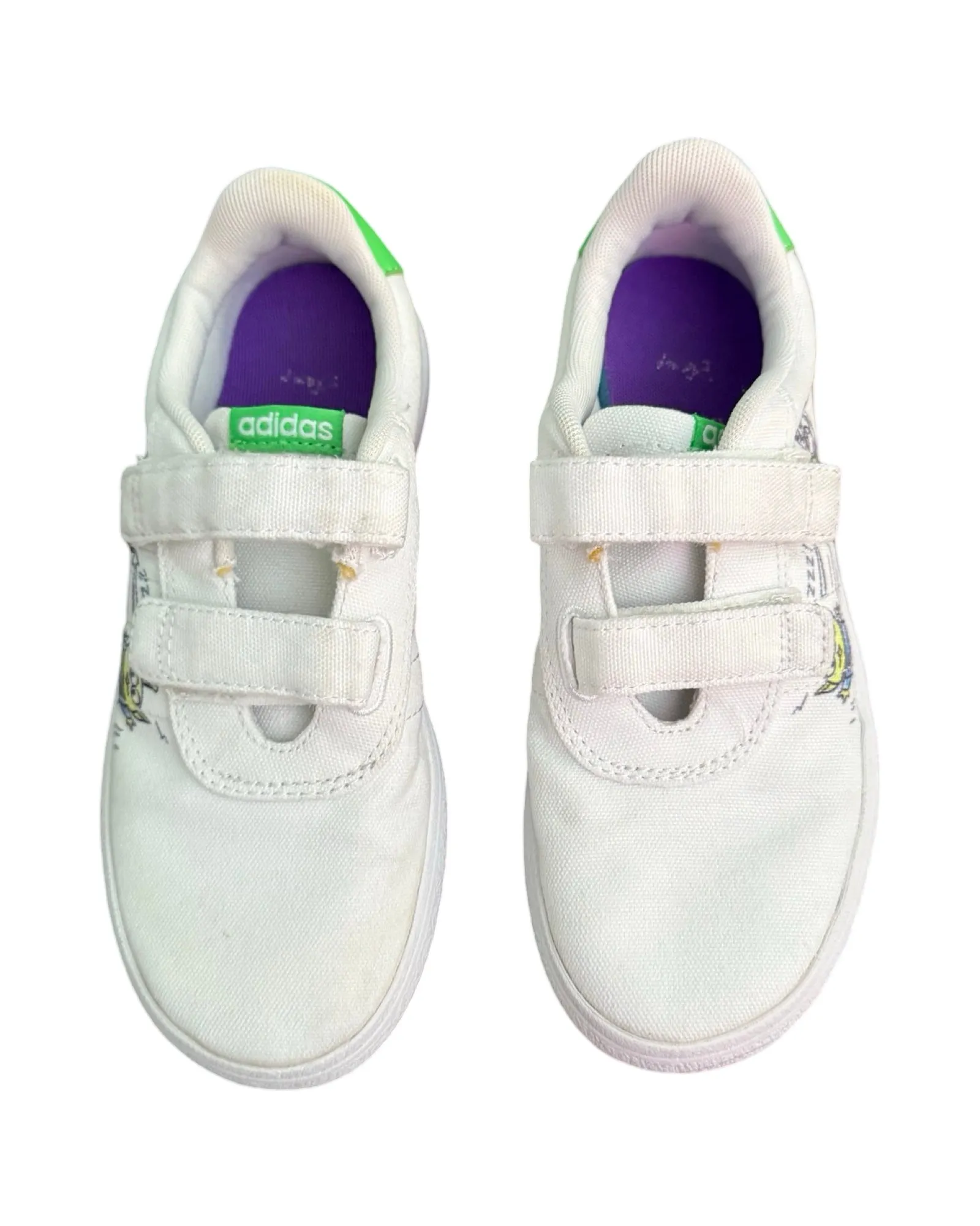 Adidas white Velcro runners - toddler size 1 brand new