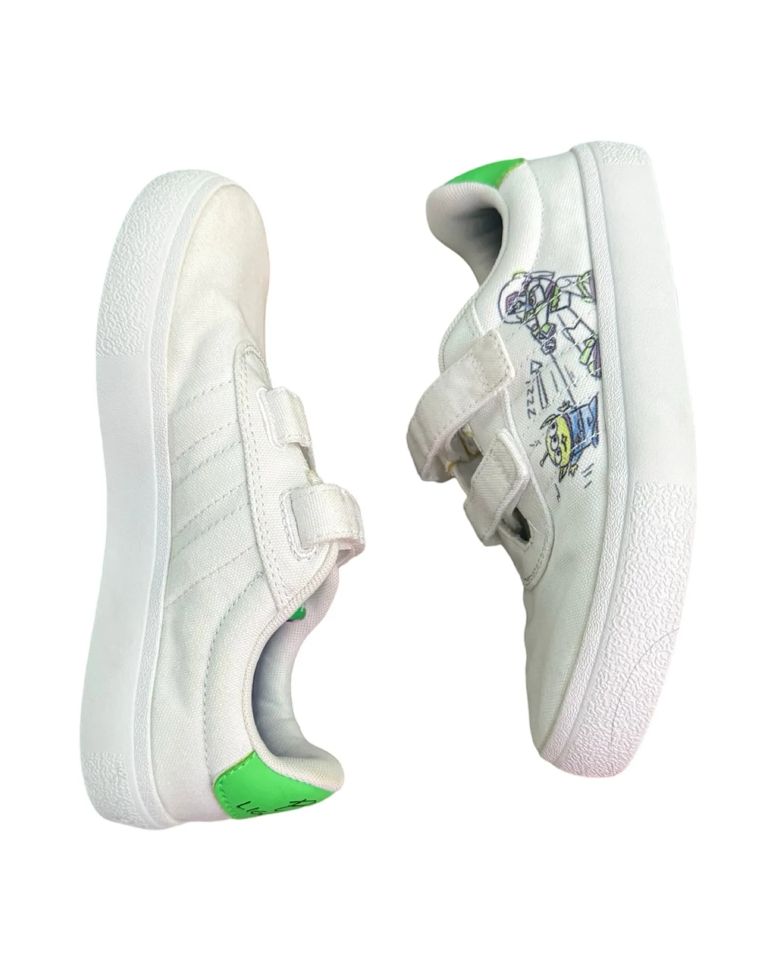Adidas white Velcro runners - toddler size 1 brand new