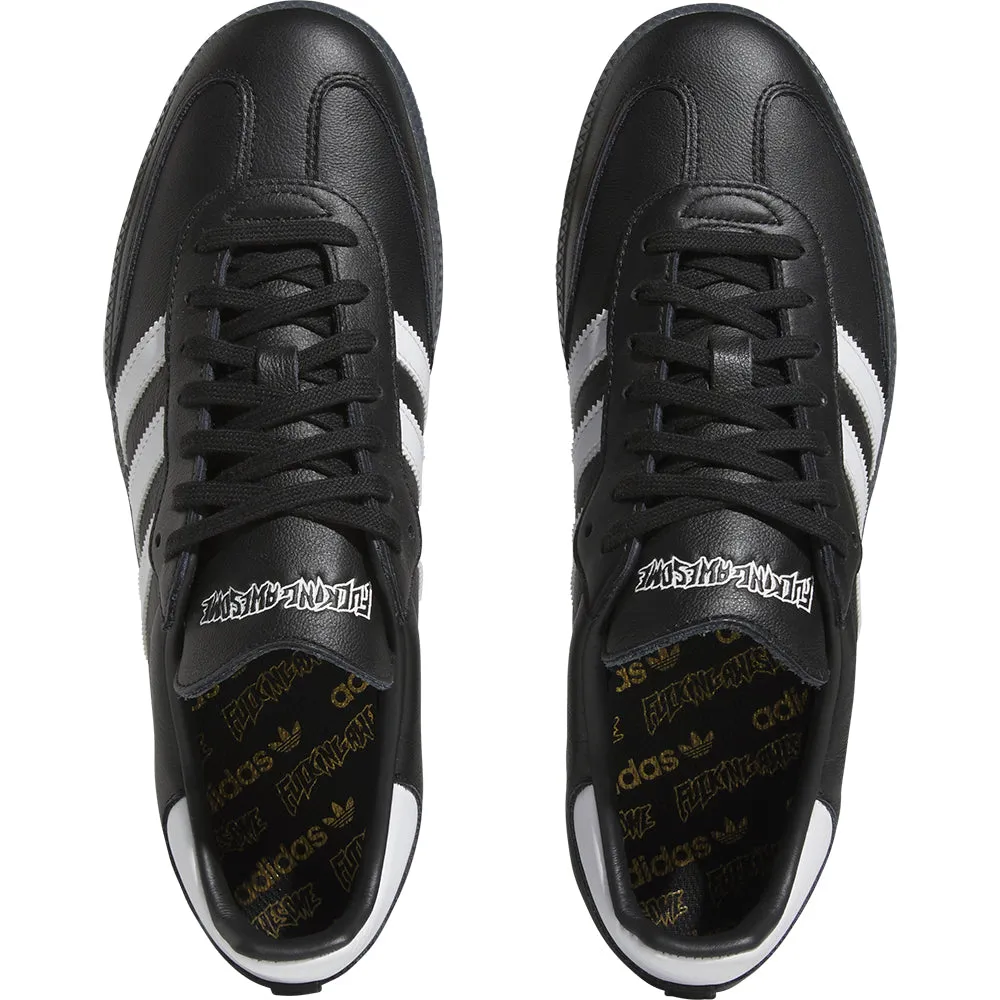 adidas x Fucking Awesome Samba Shoes Core Black/Cloud White/Gold Metallic