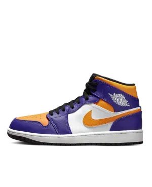 Air Jordan 1 Mid  “Lakers” Dark Concord