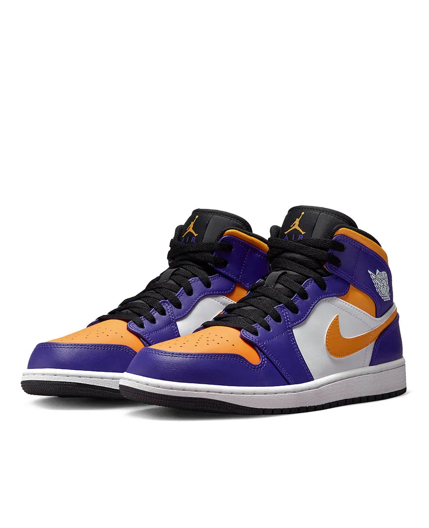 Air Jordan 1 Mid  “Lakers” Dark Concord