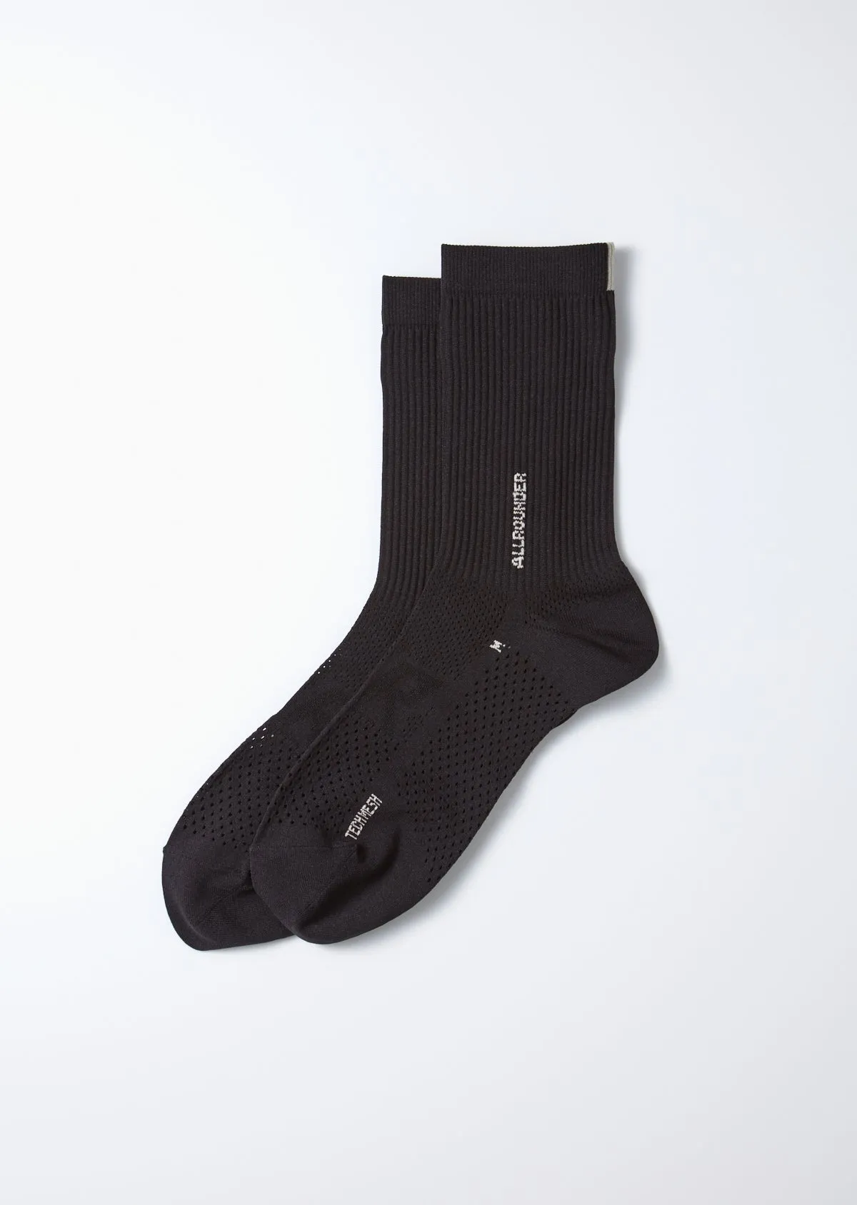 Allrounder Tech-Mesh Crew Socks - Black