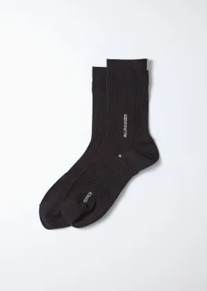Allrounder Tech-Mesh Crew Socks - Black