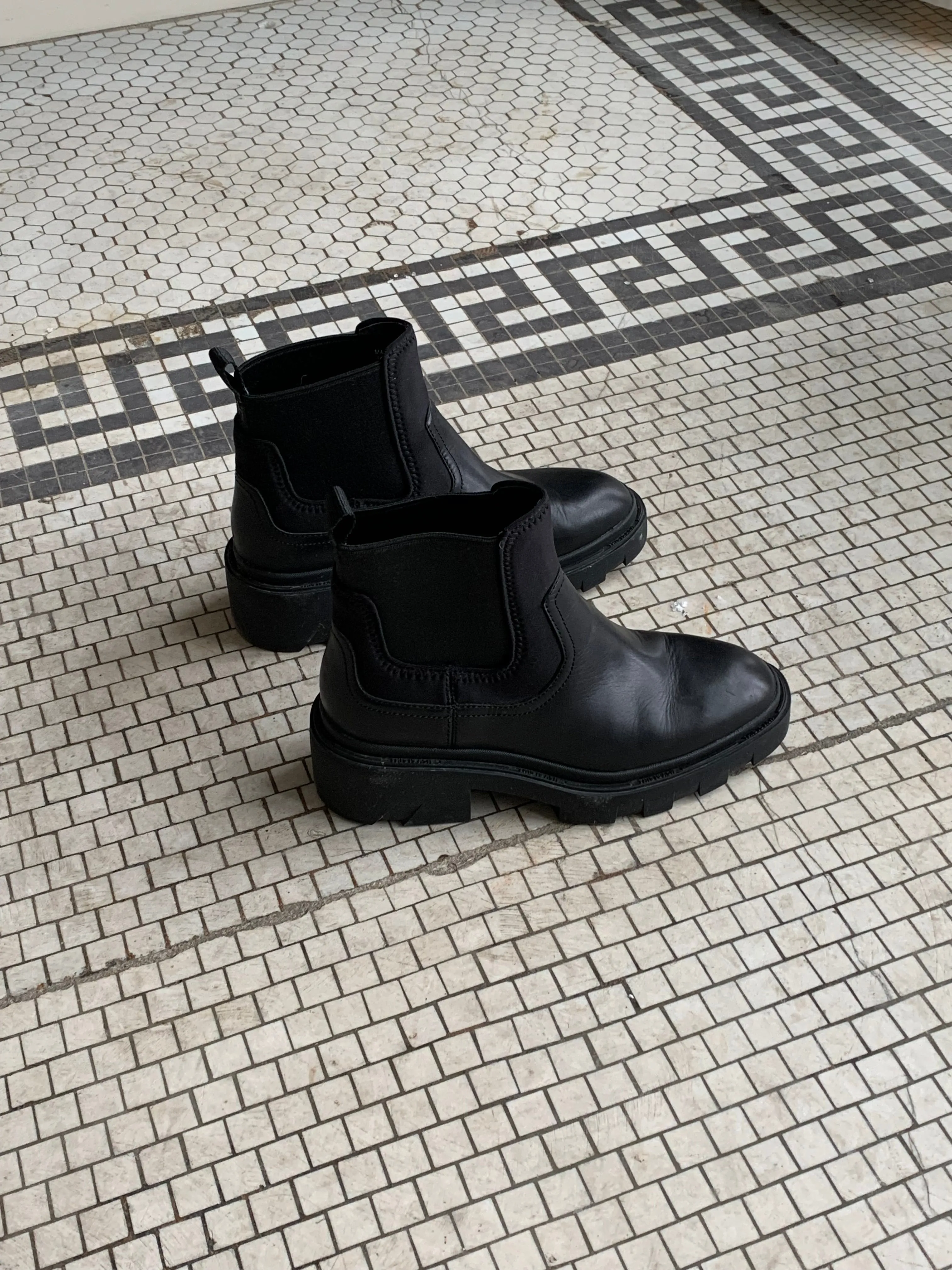 ASH black chelsea boots