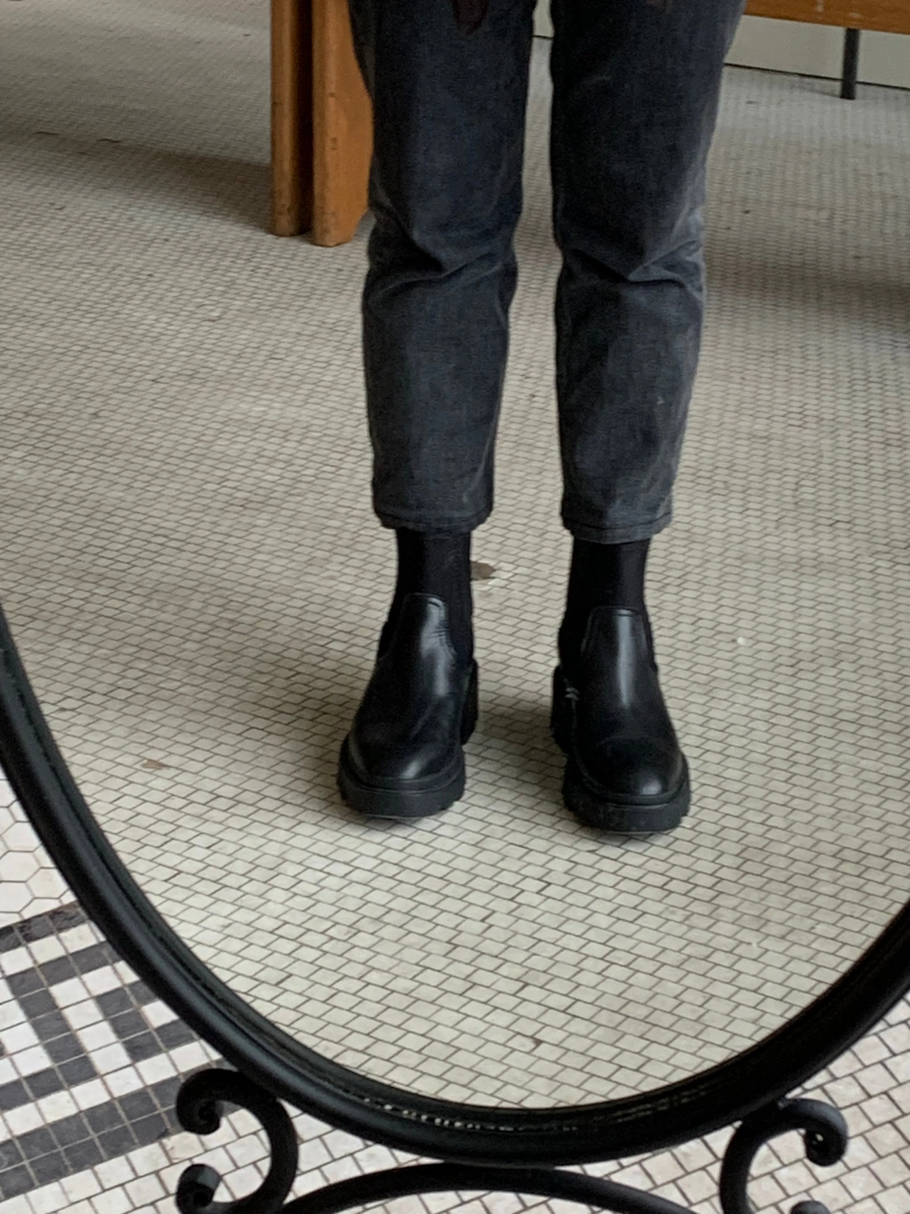 ASH black chelsea boots