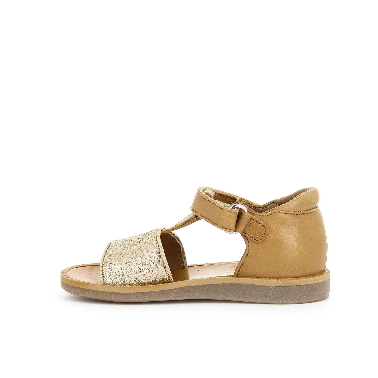 Baby Pom D'Api Tao Velcro Glitter Cowburnish Sand/Camel