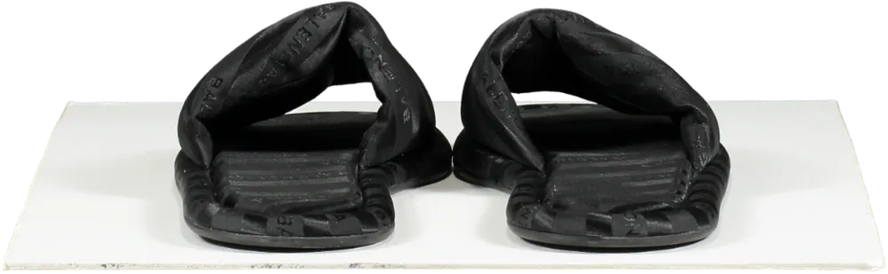 Balenciaga Black Hotel Logo Slides UK 6 EU 39 👠