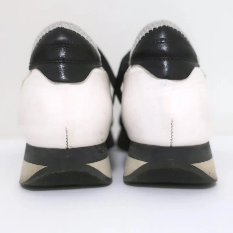 Balenciaga Race Runner Sneakers Black Leather & Mesh Size 36