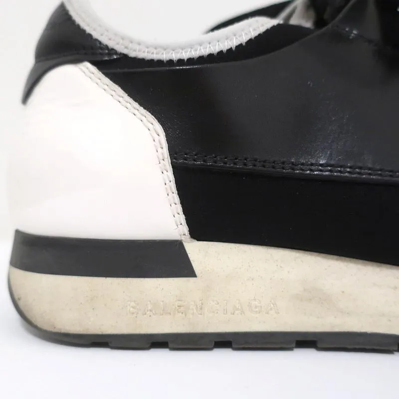 Balenciaga Race Runner Sneakers Black Leather & Mesh Size 36