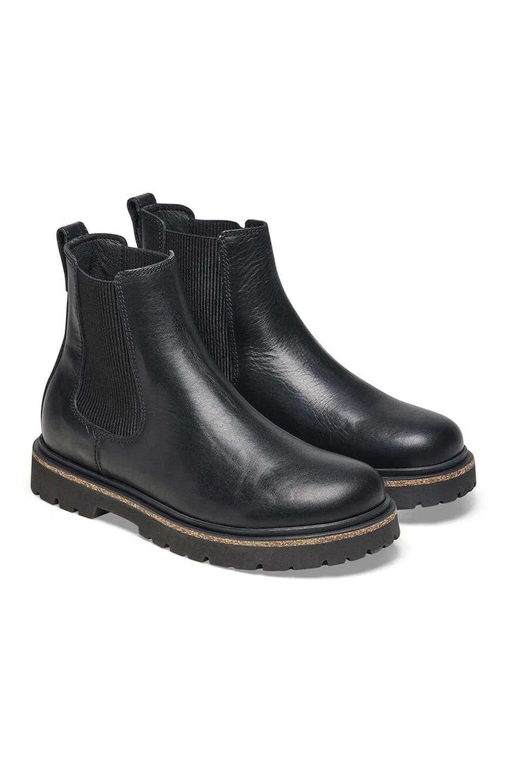 Birkenstock Highwood Slip On Leather Booties for Women in Black | 1025791