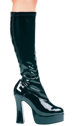 Boot Chacha Black Size 8  Costume Accessories
