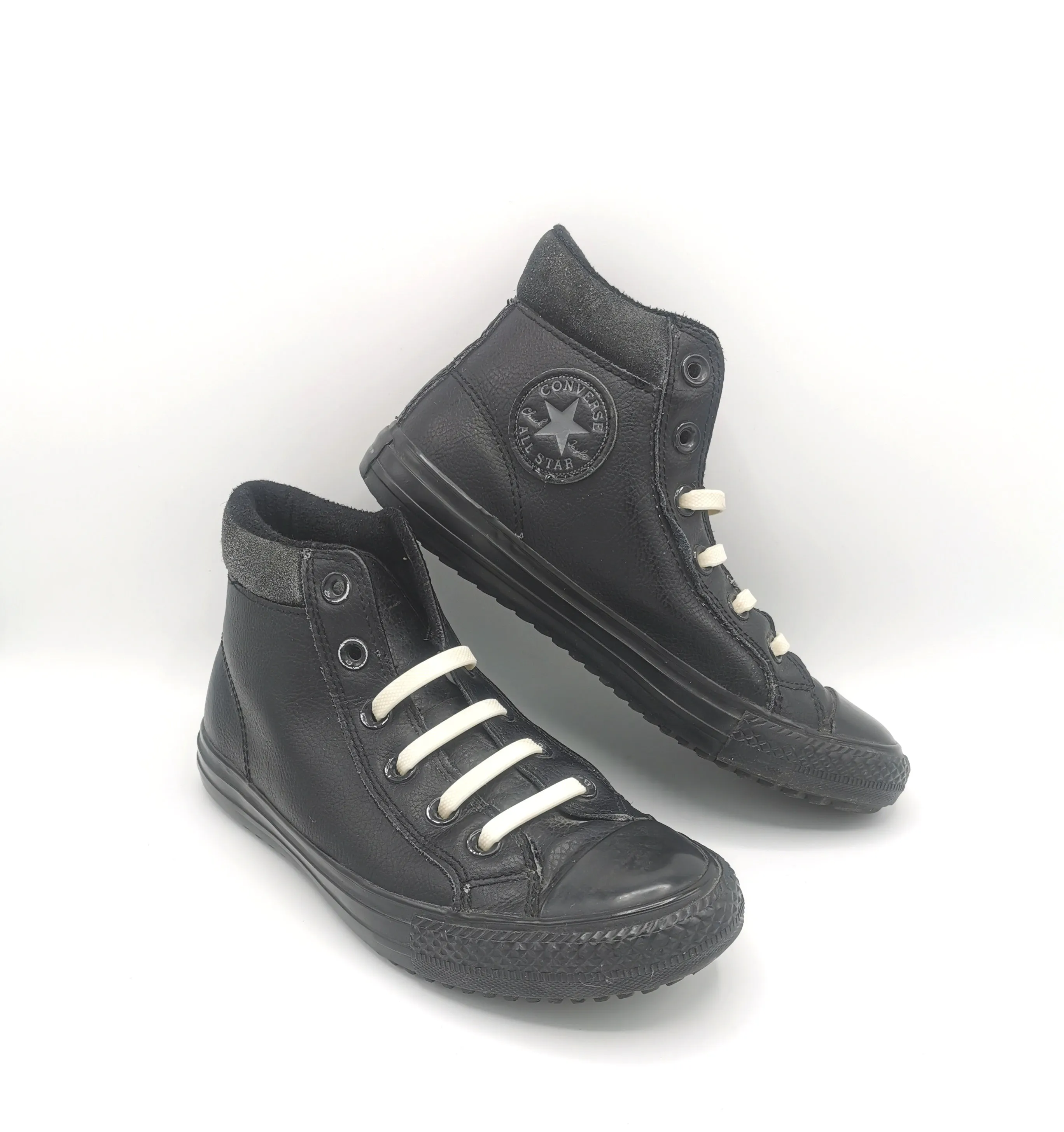 BOY SIZE 3 YOUTH JUNIOR - CONVERSE, All Star, Chuck Taylor High Top Shoes VGUC B59