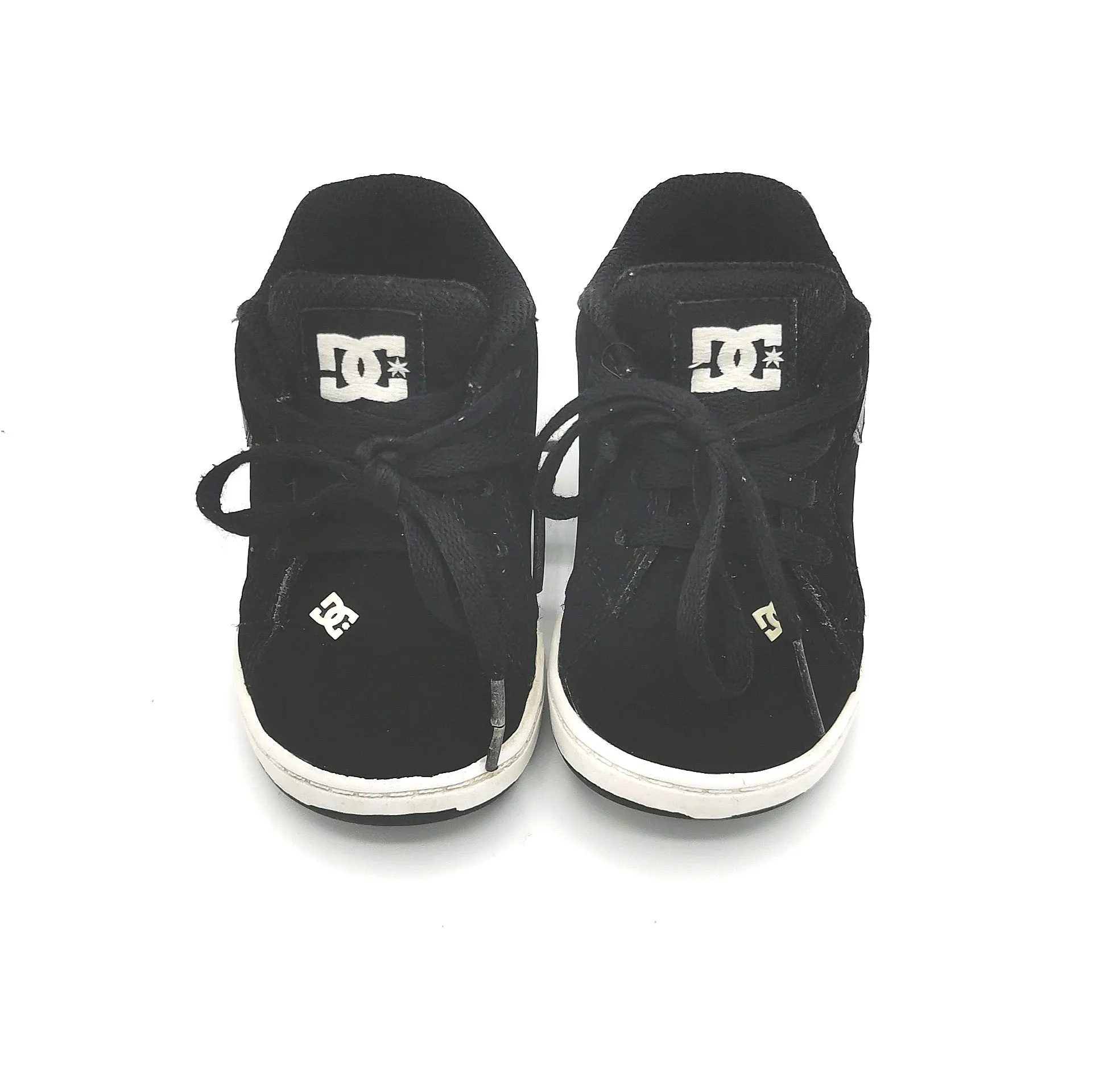 BOY SIZE 6 TODDLER - DG, Black Skater Shoes GUC B19