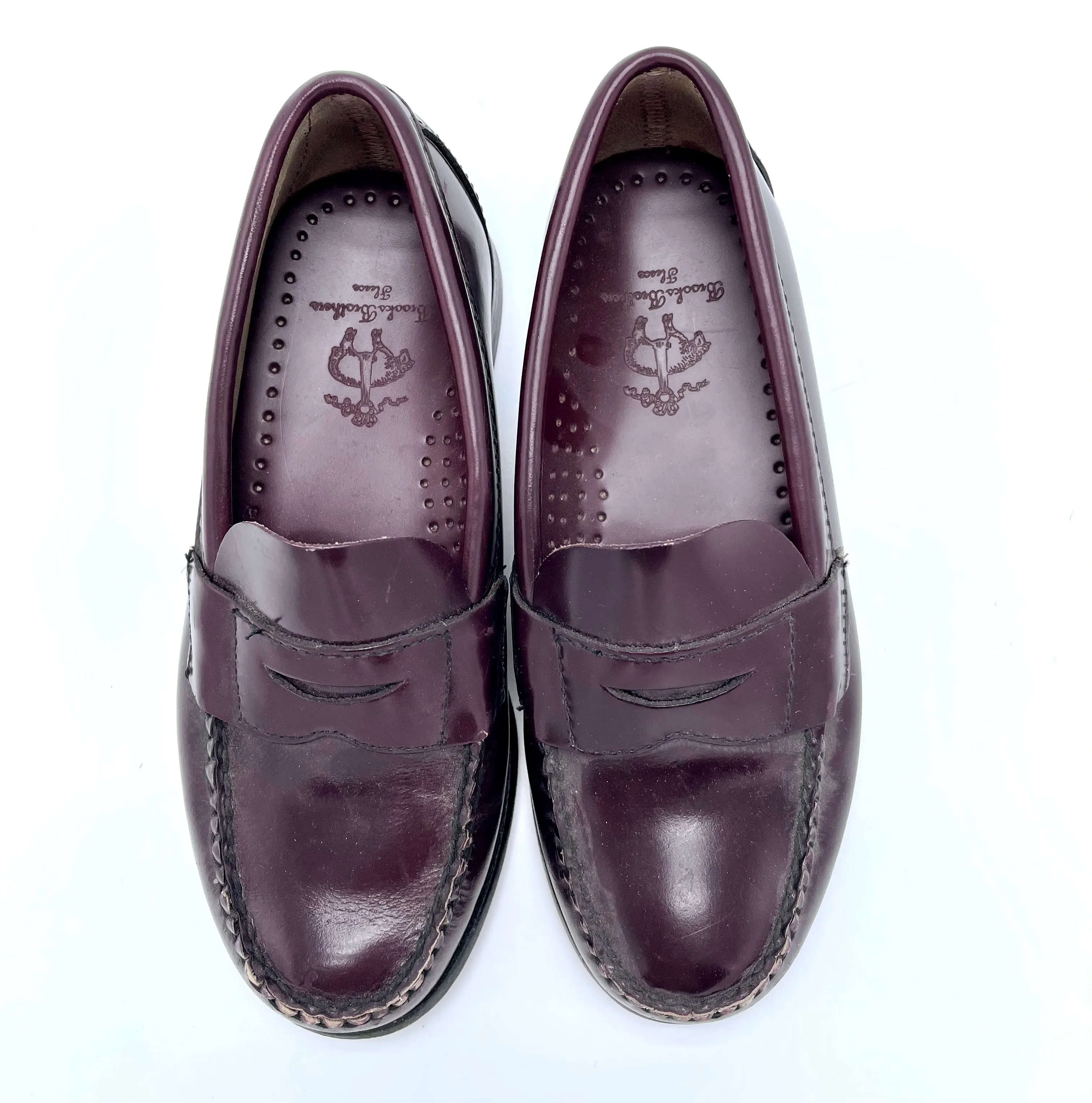 Brooks Brothers burgundy penny loafers size 12.5