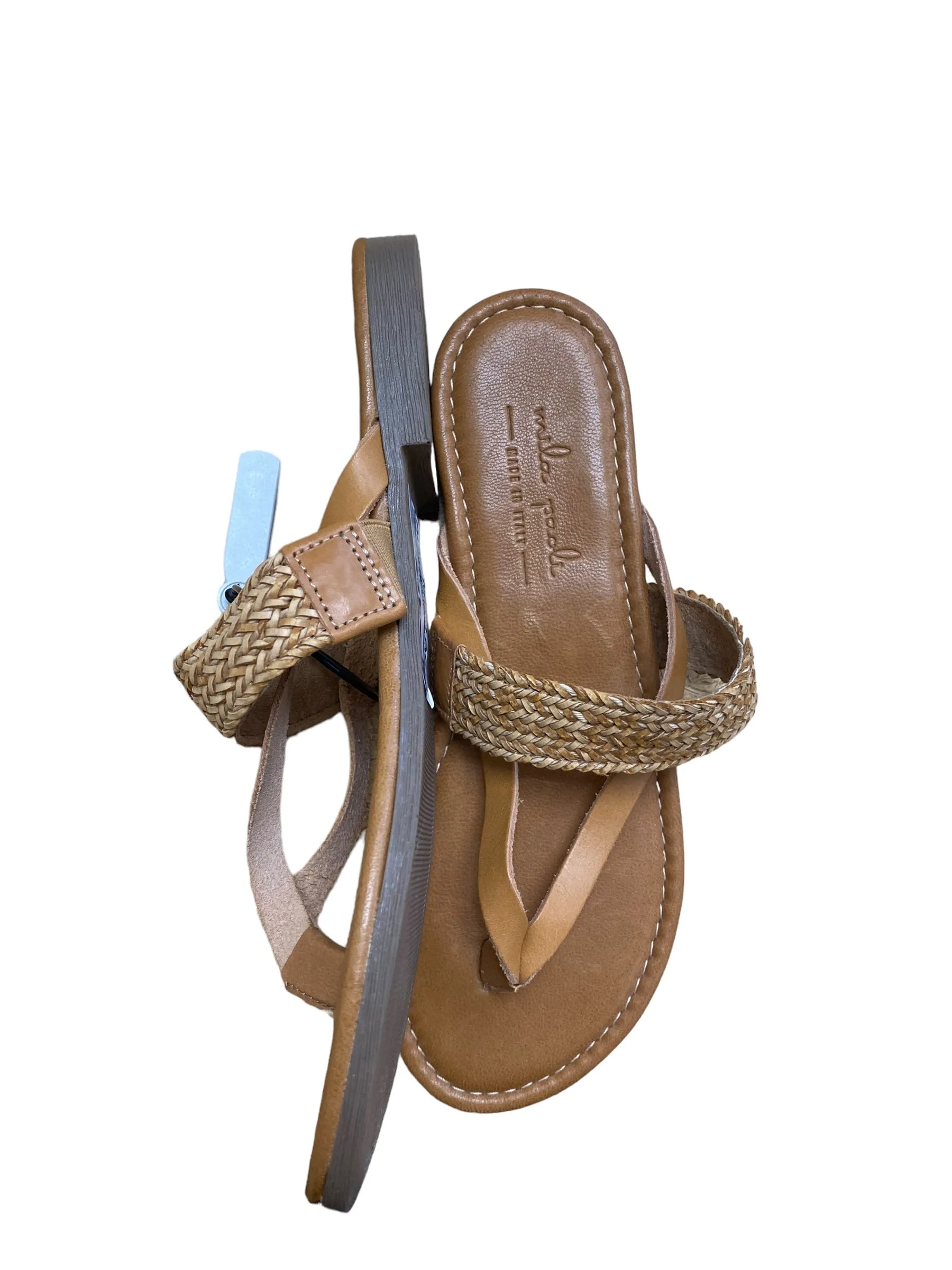 Brown Sandals Flats Clothes Mentor, Size 7