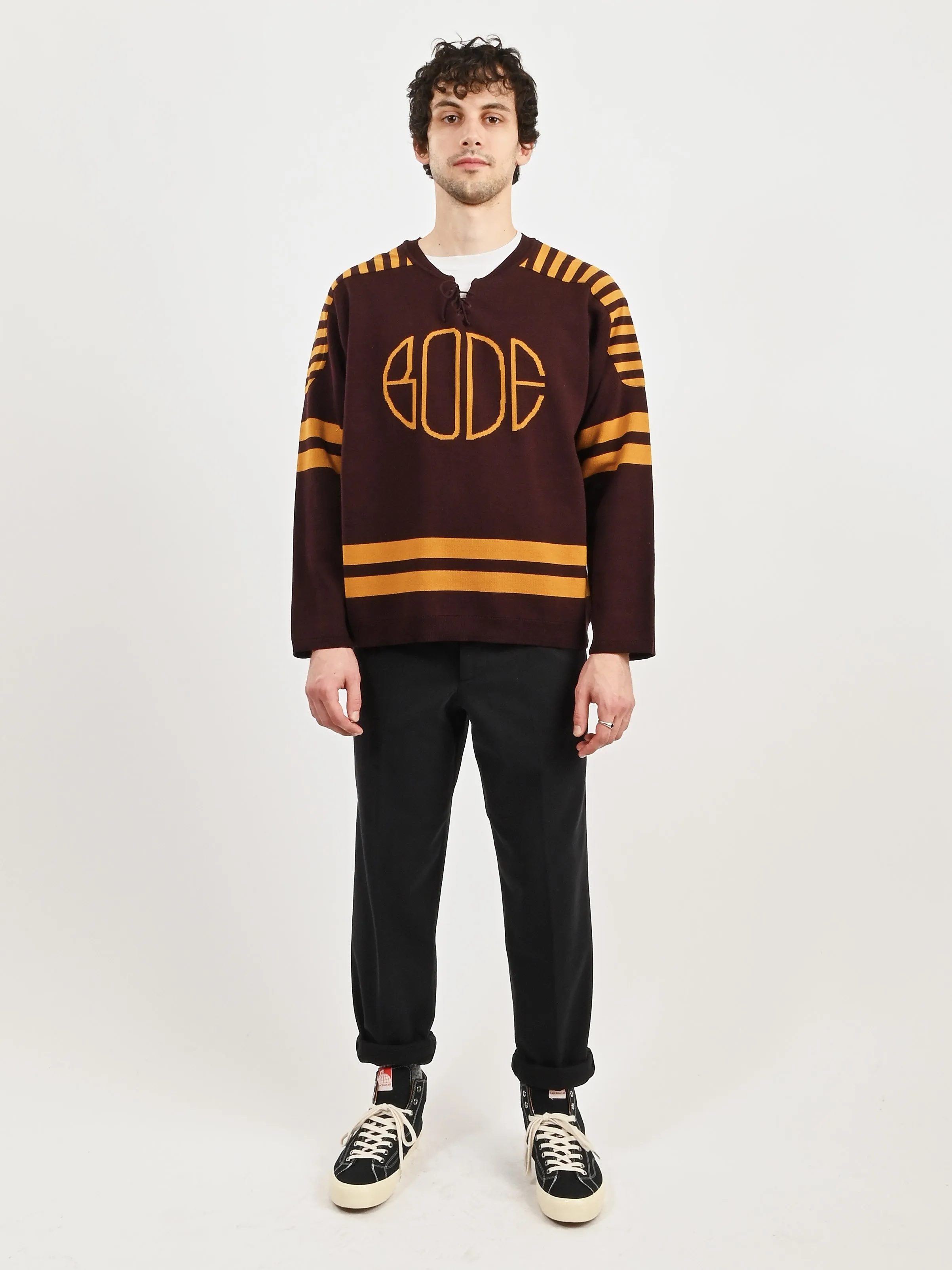 Brown/Yellow Rink Sweater