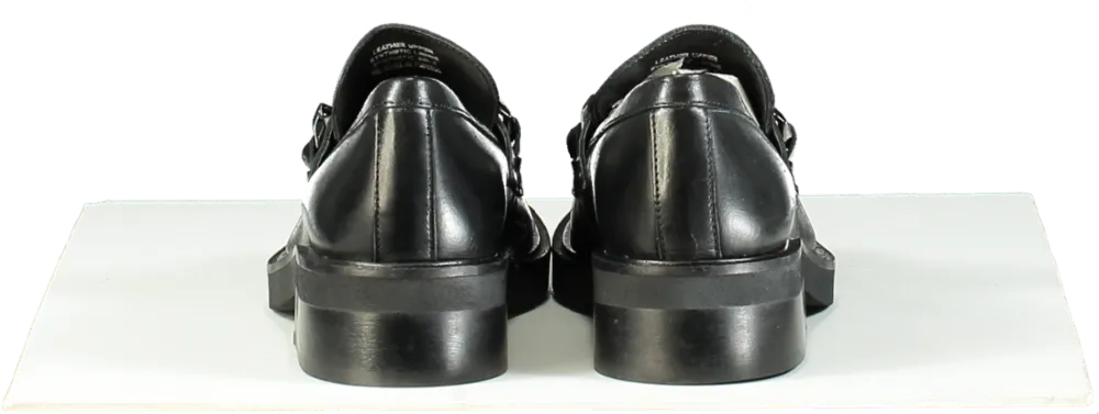 Carvela Black Lock Loafer Leather Casuals UK 3 EU 36