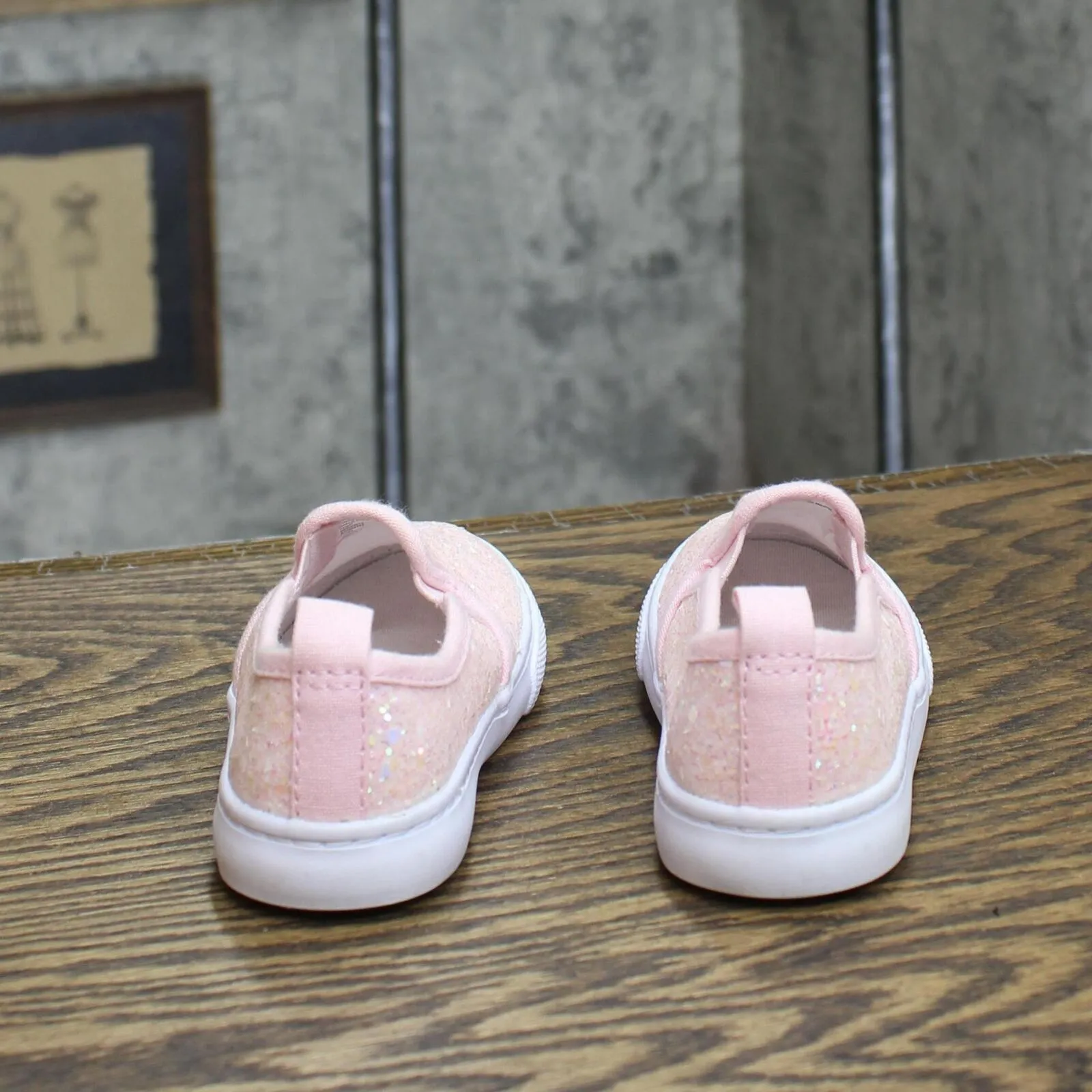 Cat & Jack Girls Toddler Slip On Shoes 166cd66e167430 Pink Shiny 8T
