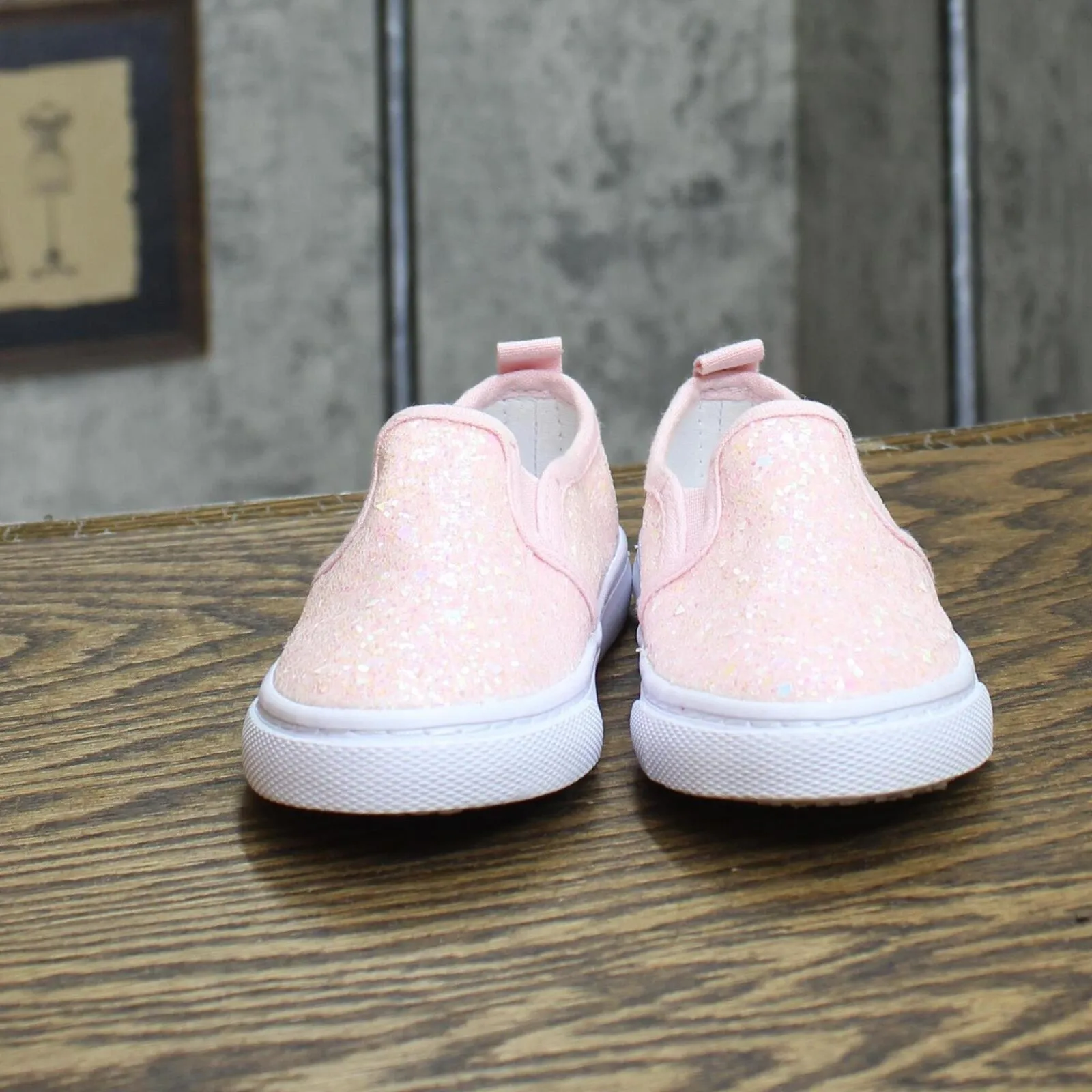 Cat & Jack Girls Toddler Slip On Shoes 166cd66e167430 Pink Shiny 8T