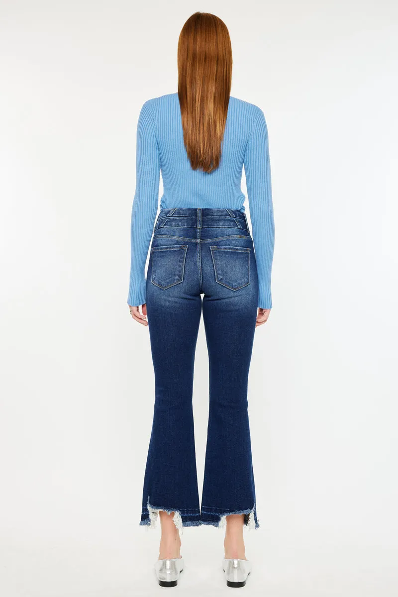 Celina High Rise Cropped Flare Jeans