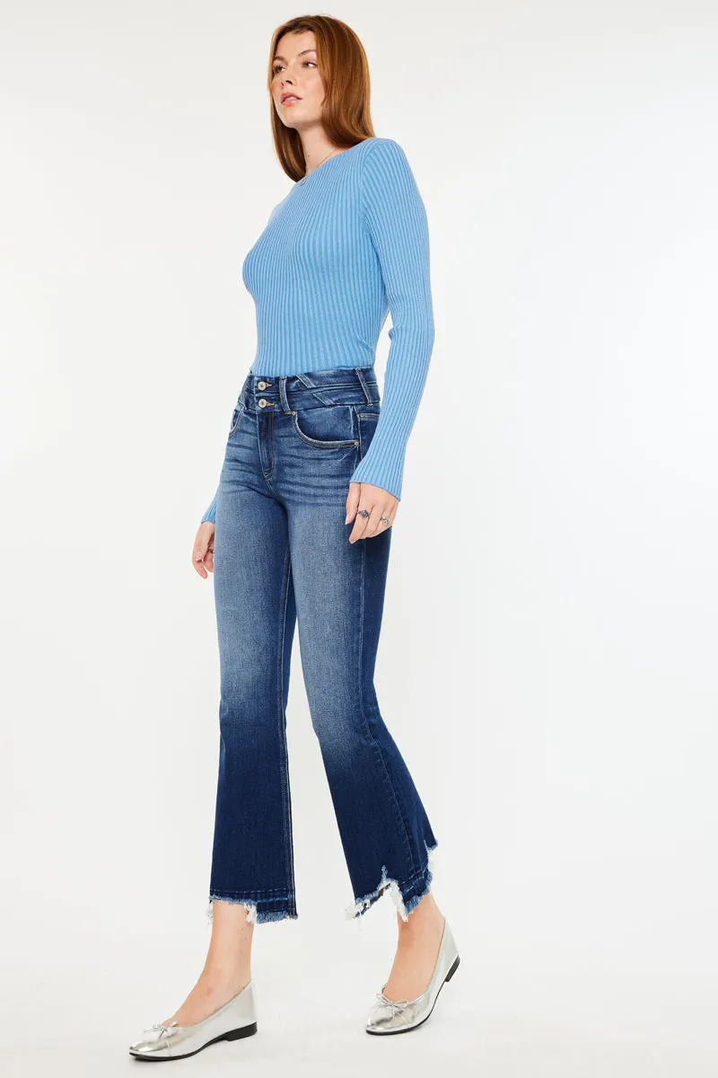 Celina High Rise Cropped Flare Jeans