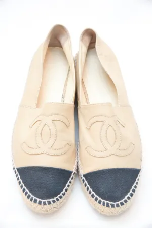 Chanel Lambskin CC Espadrille
