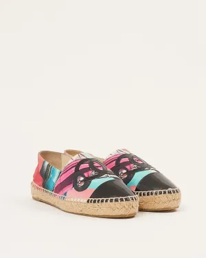 Chanel Multicolor CC Car Print Espadrilles - 38