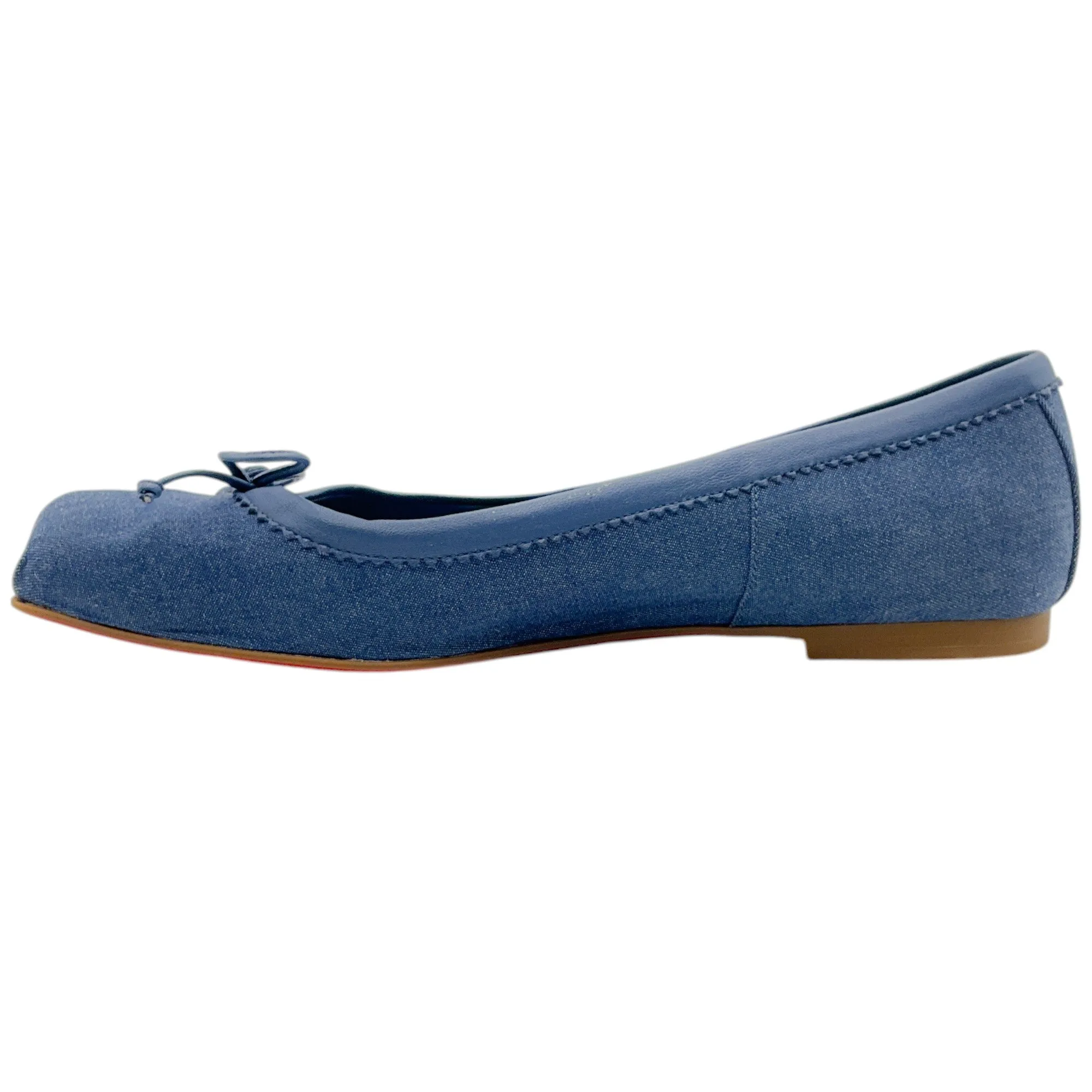 Christian Louboutin Blue Denim Mamadrague Flats