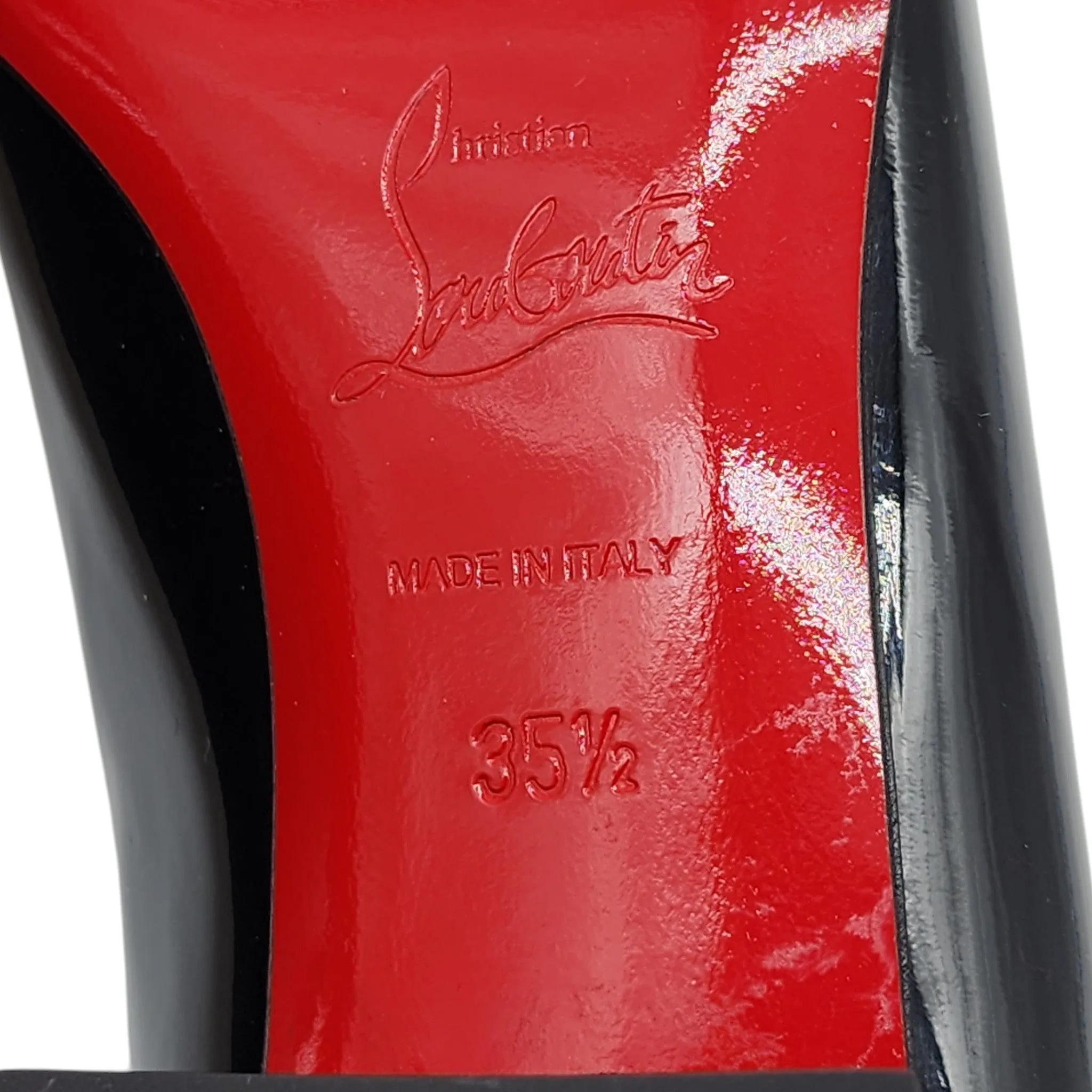 Christian Louboutin Zerlisixty Pumps - Patent Leather - Black 35.5