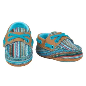 CL4424033-4-Brn Blu Shoes Baby Buckers " Olivia"