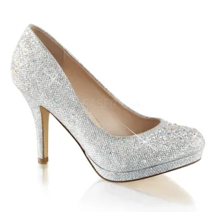 COVET-02  Silver Glitter Mesh Fabric
