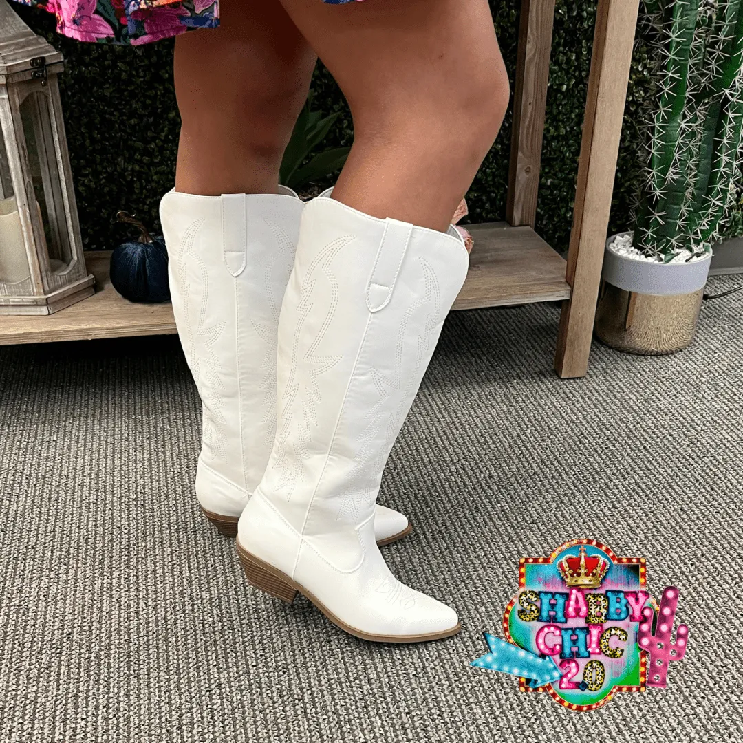 Cowgirl Boots - White