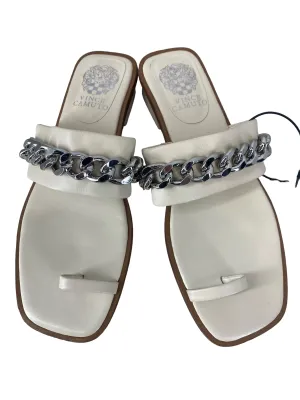Cream Sandals Flats Vince Camuto, Size 8.5