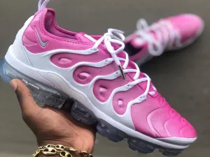 Custom Pink and White Nike Vapormax