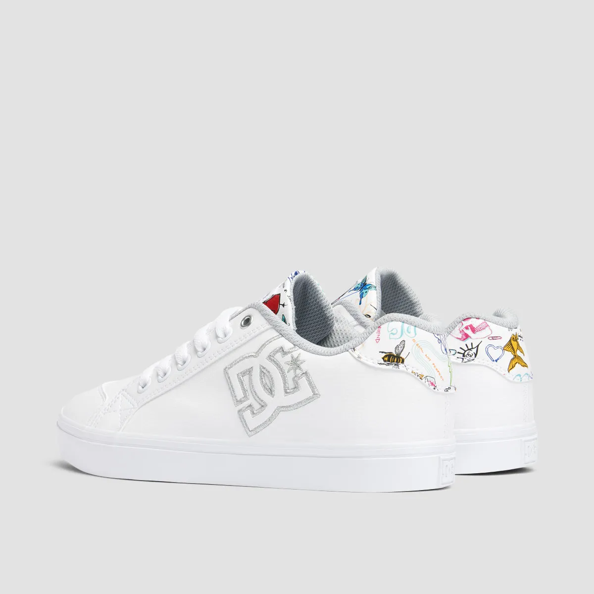 DC Chelsea Plus SE SN Shoes - White/Multi/Armor - Womens