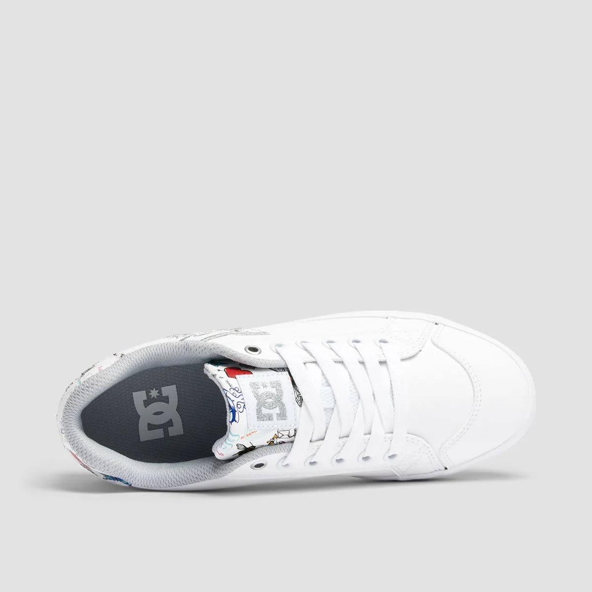 DC Chelsea Plus SE SN Shoes - White/Multi/Armor - Womens