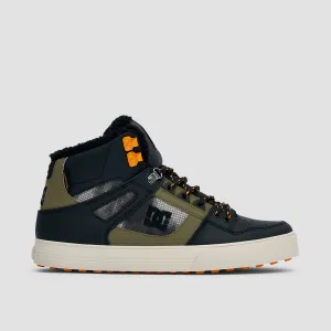 DC Pure HT WC WNT Shoes - Black/Green Print