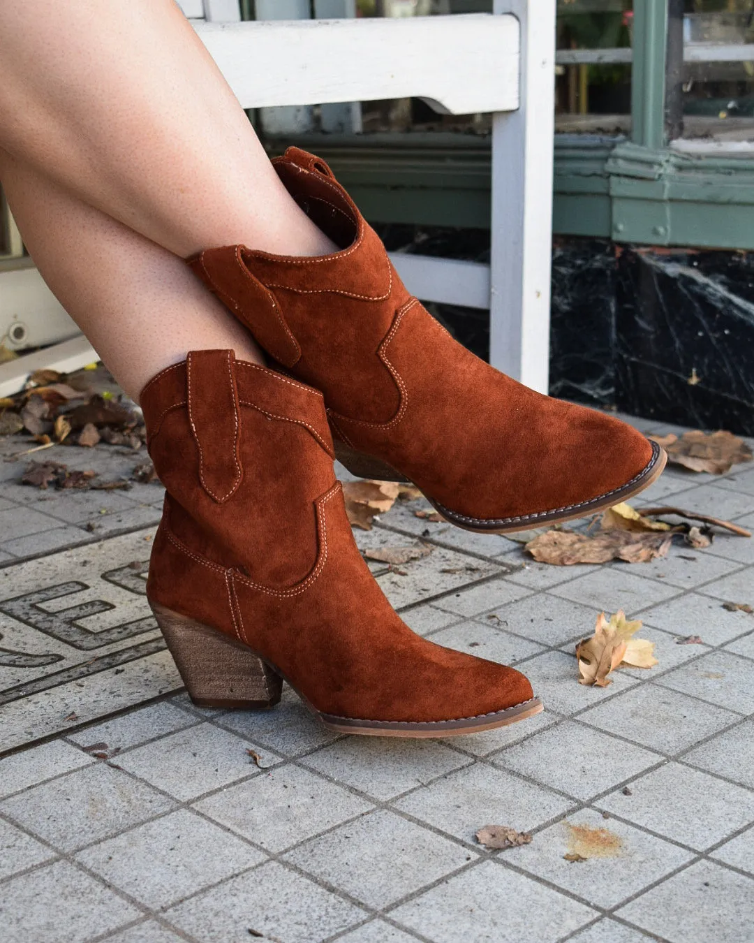 DEIRDRA BOOTS BY VERY G - RUST