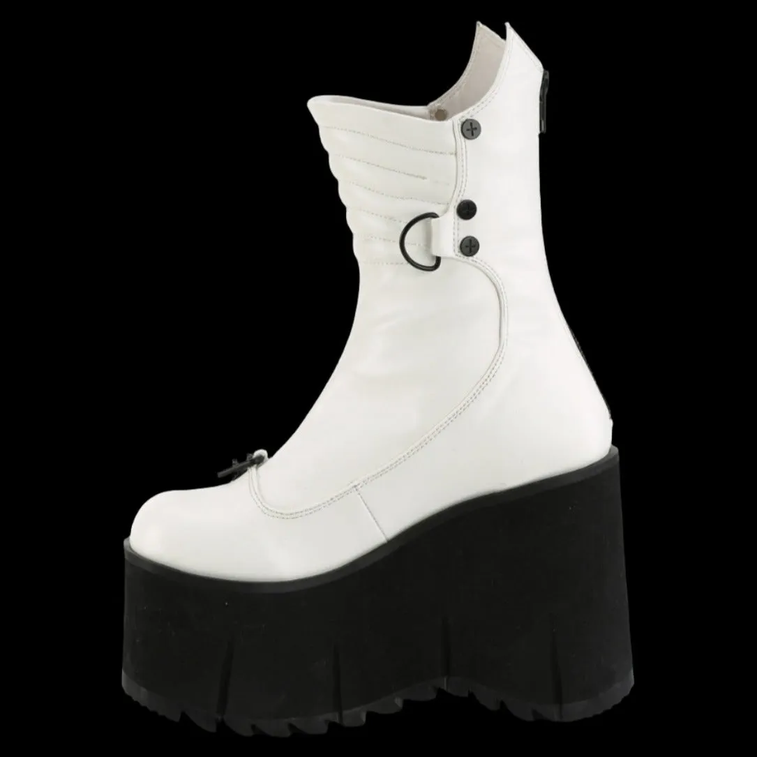 DemoniaCult KERA 130 White Boots