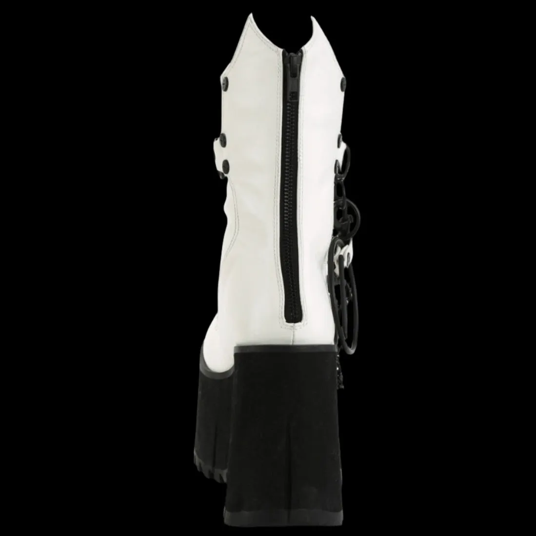 DemoniaCult KERA 130 White Boots