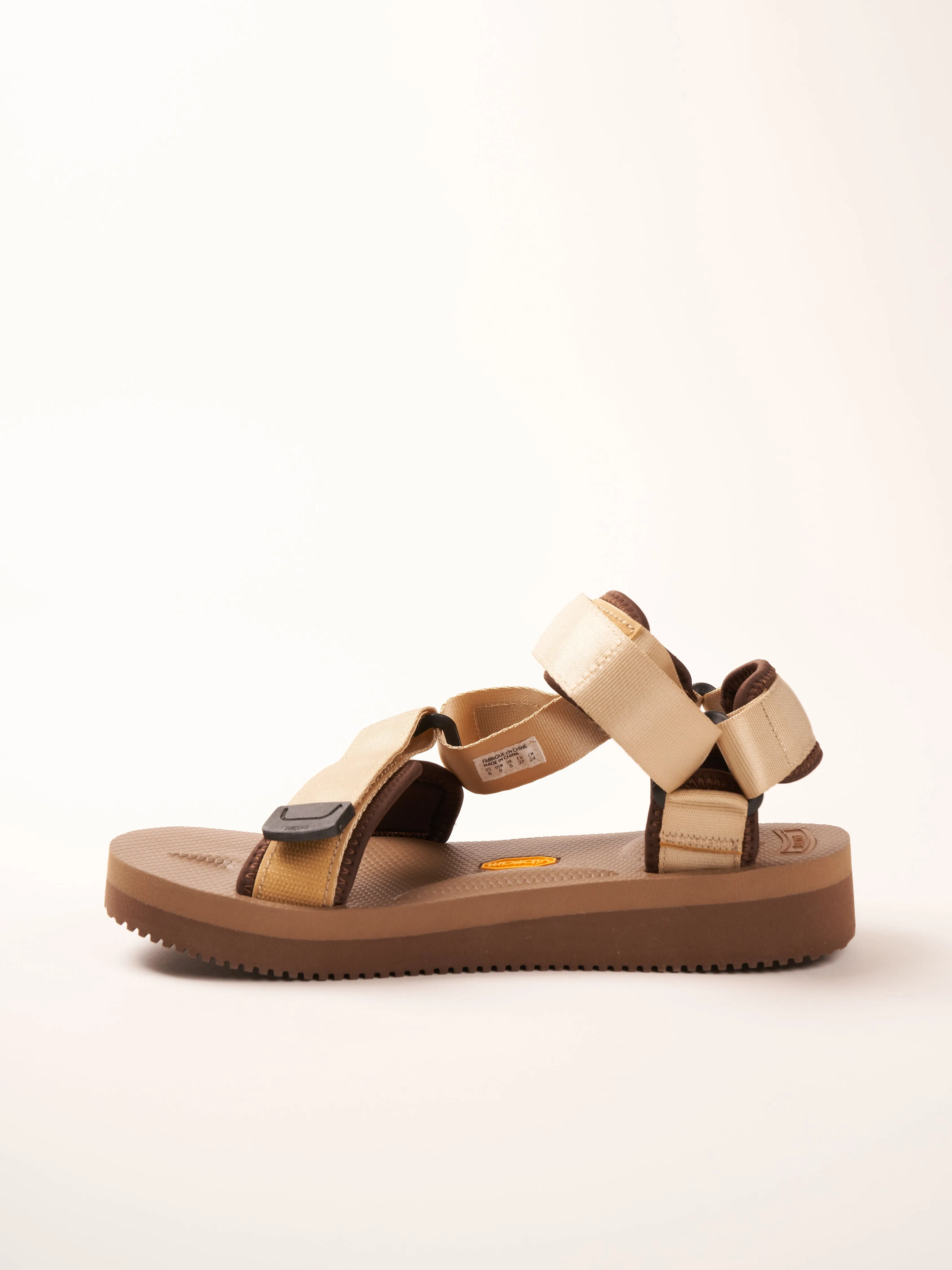 depa-v2 velcro strap sandal - tan