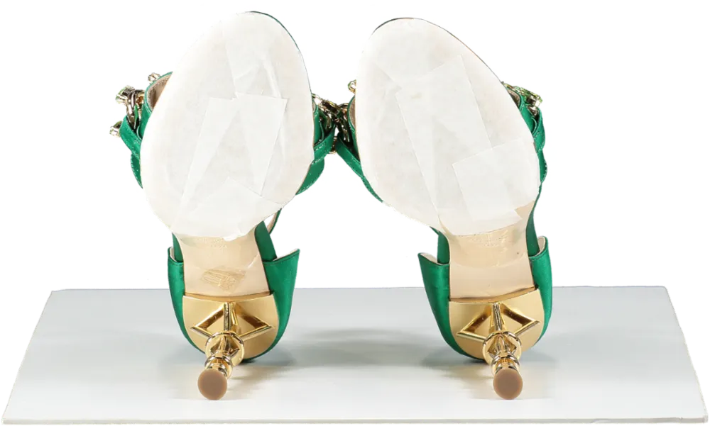Di Minno Green Lena Sandals UK 7.5 EU 40.5 👠