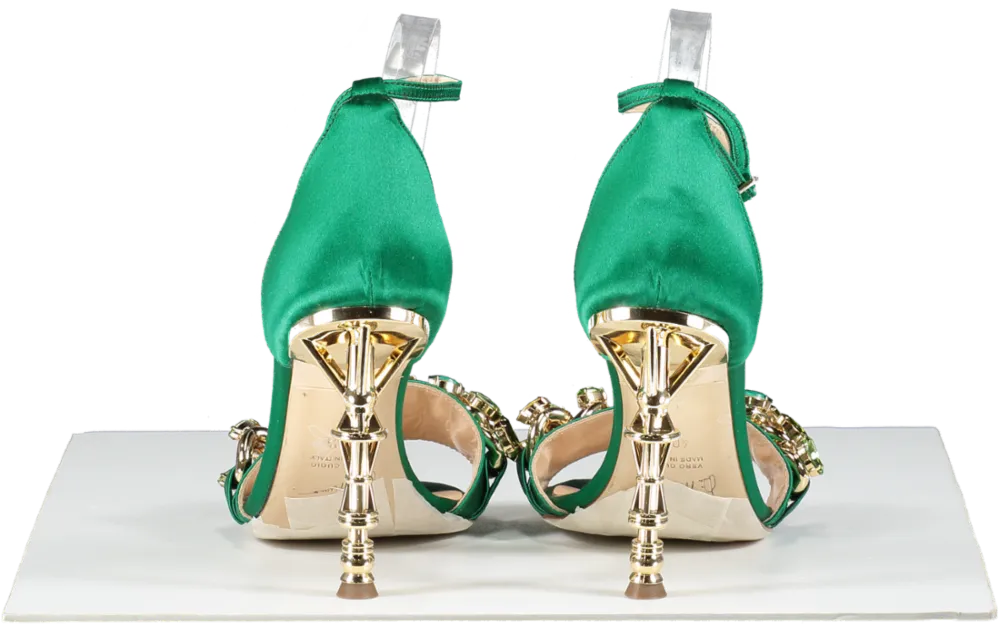 Di Minno Green Lena Sandals UK 7.5 EU 40.5 👠
